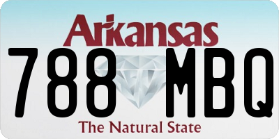 AR license plate 788MBQ