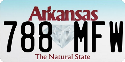 AR license plate 788MFW