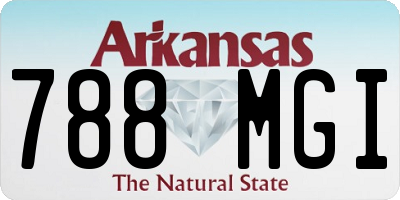 AR license plate 788MGI