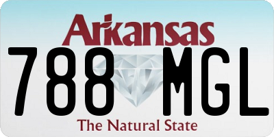 AR license plate 788MGL