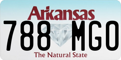 AR license plate 788MGO