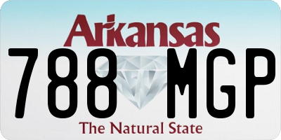 AR license plate 788MGP