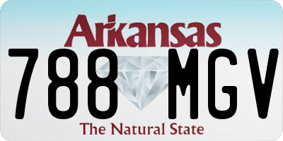 AR license plate 788MGV