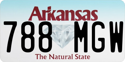 AR license plate 788MGW