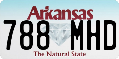 AR license plate 788MHD