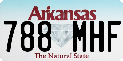 AR license plate 788MHF