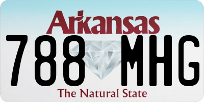 AR license plate 788MHG