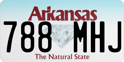 AR license plate 788MHJ