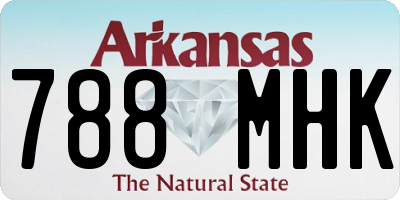 AR license plate 788MHK