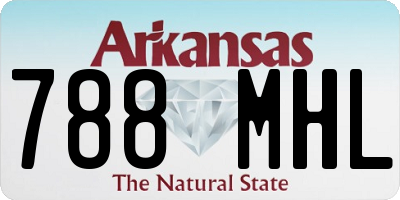 AR license plate 788MHL
