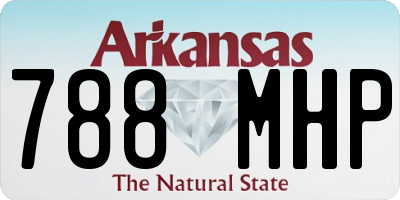 AR license plate 788MHP