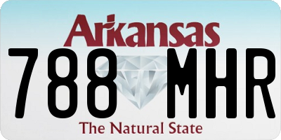 AR license plate 788MHR