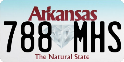 AR license plate 788MHS