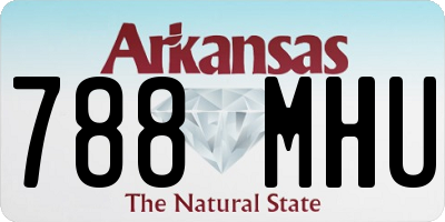 AR license plate 788MHU