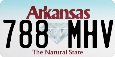 AR license plate 788MHV