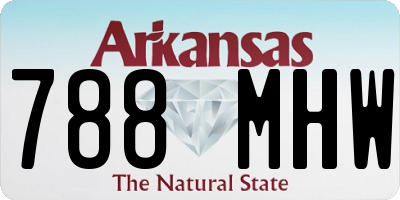 AR license plate 788MHW
