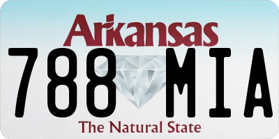 AR license plate 788MIA
