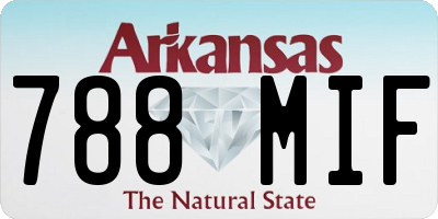 AR license plate 788MIF