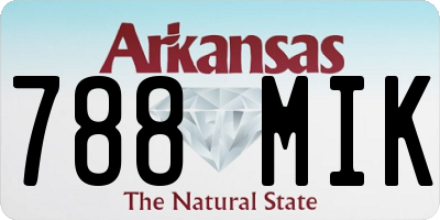AR license plate 788MIK