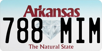AR license plate 788MIM