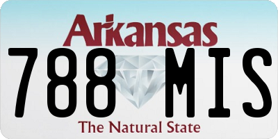 AR license plate 788MIS