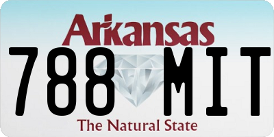 AR license plate 788MIT