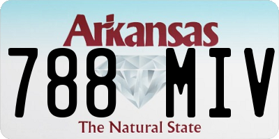 AR license plate 788MIV