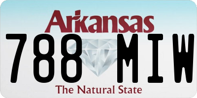 AR license plate 788MIW