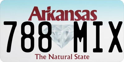 AR license plate 788MIX