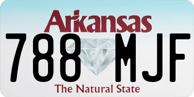 AR license plate 788MJF