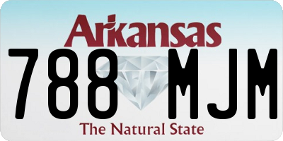 AR license plate 788MJM