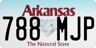 AR license plate 788MJP