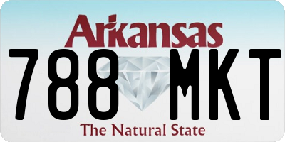 AR license plate 788MKT