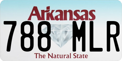 AR license plate 788MLR