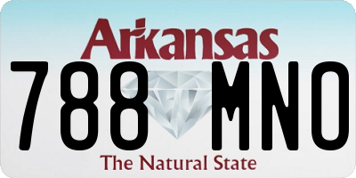 AR license plate 788MNO