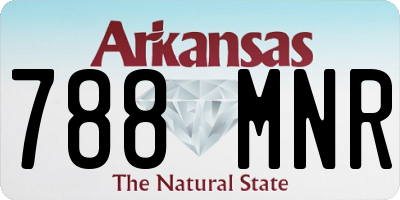 AR license plate 788MNR
