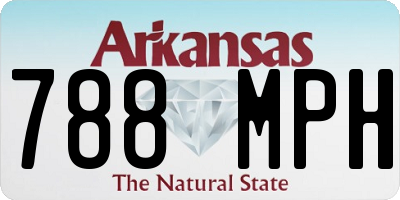 AR license plate 788MPH