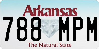 AR license plate 788MPM