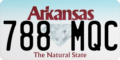 AR license plate 788MQC