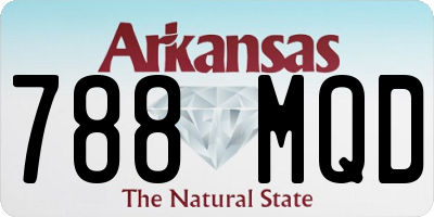 AR license plate 788MQD