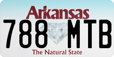 AR license plate 788MTB
