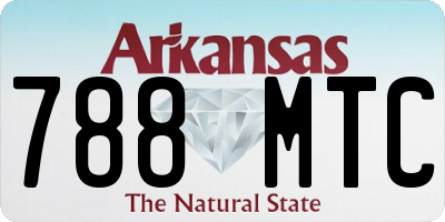 AR license plate 788MTC