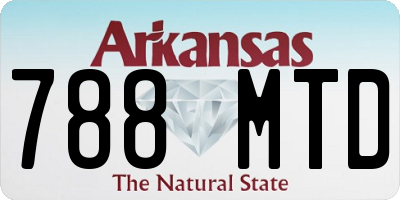 AR license plate 788MTD
