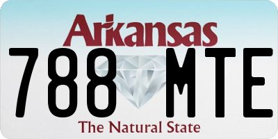 AR license plate 788MTE