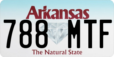 AR license plate 788MTF