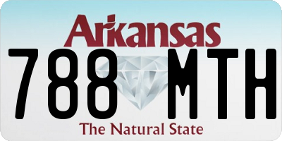 AR license plate 788MTH
