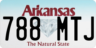 AR license plate 788MTJ
