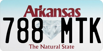 AR license plate 788MTK
