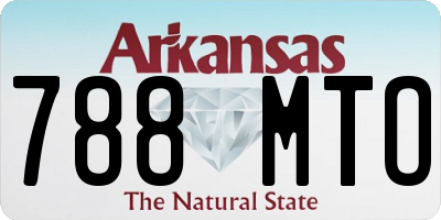 AR license plate 788MTO
