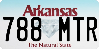 AR license plate 788MTR